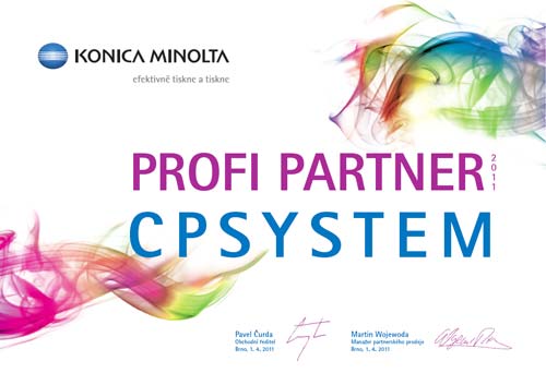 Certifikt Konica Minolta